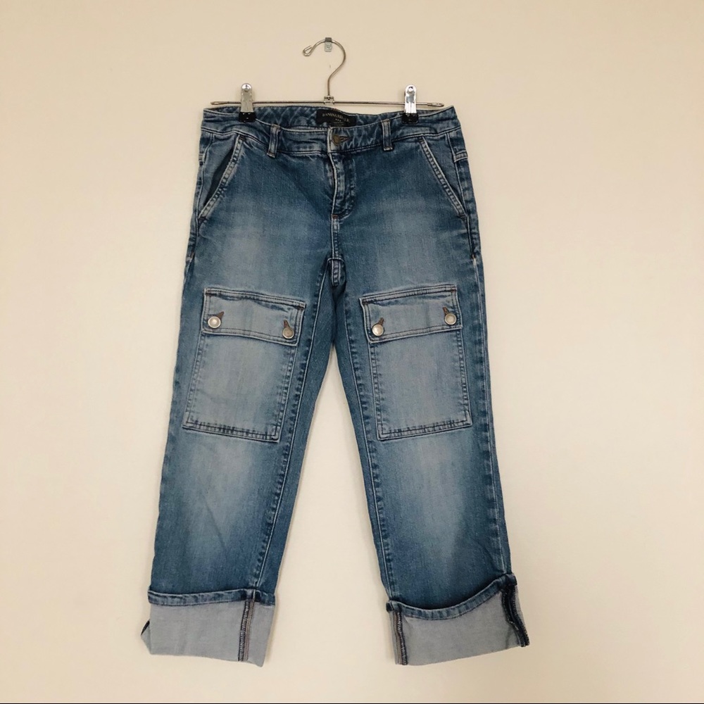 🤍Y2K capri jeans 🤍